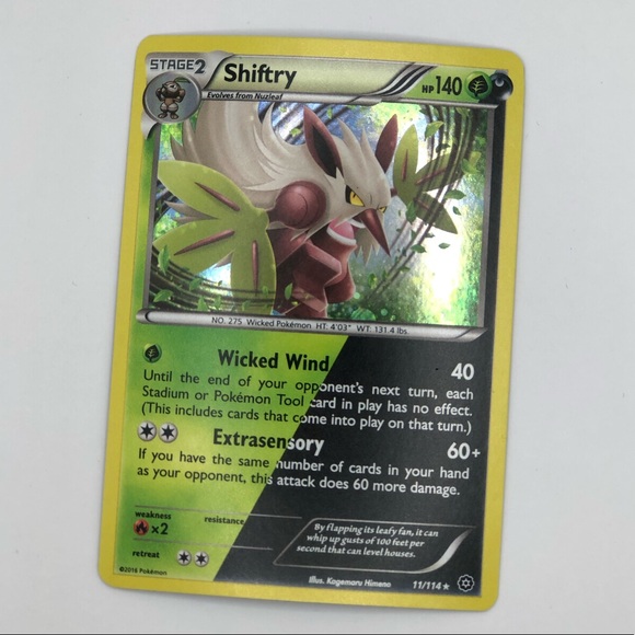 Shiftry Pokémon Card Holo Rare - Picture 1 of 3